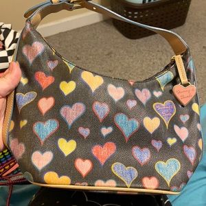 Dooney & Bourke rainbow Heart Pride Purse
